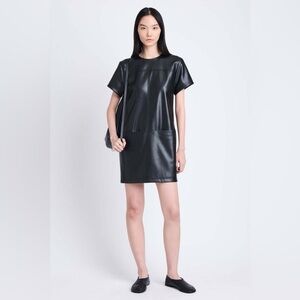 Proenza Schouler White Label Faux Sonny Leather Dress
